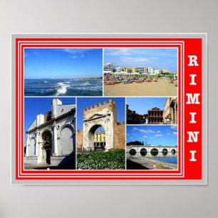 Italy - Emilia Romagna - Rimini - Mosaic - Poster