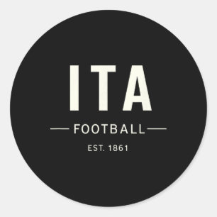 Italy Est. 1861 Soccer Heritage Supporter Tee Classic Round Sticker