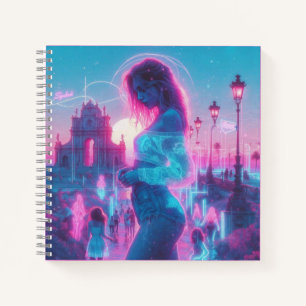Italy   Ethereal Dreamy Urban Vaporwave Retrowave Notebook
