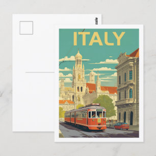 Italy Famous Vintage Travel Place Postcard