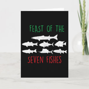 Italy Feast Of The Seven Fishes Italian Christmas  Card