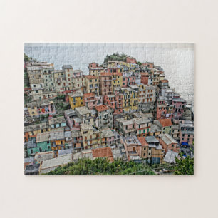 Italy Fishing Village - Manarola - 11x14 - 252 pcs Jigsaw Puzzle