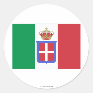 Italy Flag (1861-1946) Classic Round Sticker