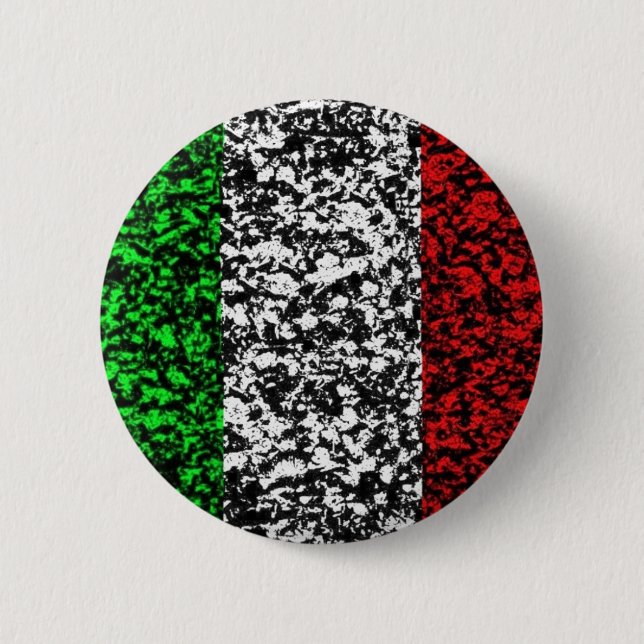 Italy - Flag 6 Cm Round Badge (Front)