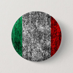 italy flag 6 cm round badge
