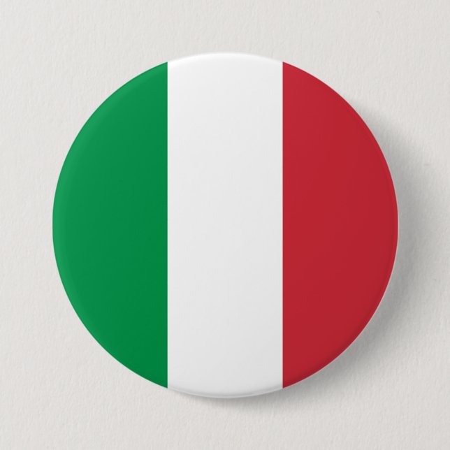 Italy Flag 7.5 Cm Round Badge (Front)