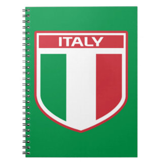 Italy Flag/Badge Design Notebook