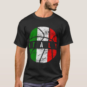 Italy Flag Basketball Italian Team Fan Lover T-Shirt