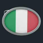 Italy Flag Belt Buckle<br><div class="desc">The national flag of Italy.</div>