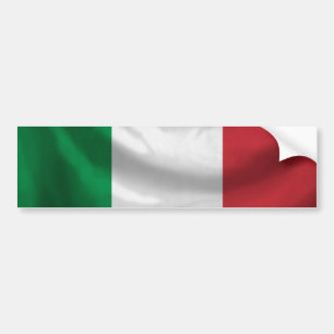 Italy Flag Bumper Sticker