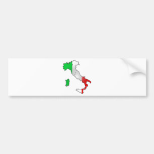 Italy Flag Bumper Sticker