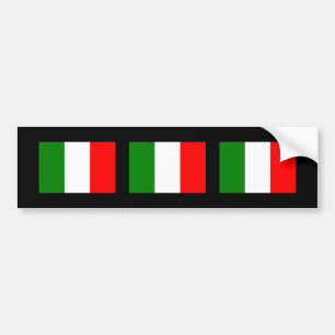 Italy Flag Bumper Sticker