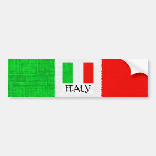 ITALY FLAG BUMPER STICKER