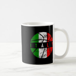 Italy Flag Bysketbyll Italian Team Fan Lover  Coffee Mug