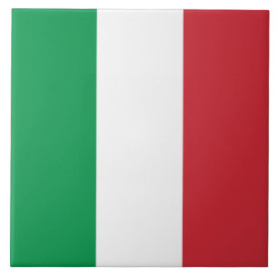 Italy Flag Ceramic Tile