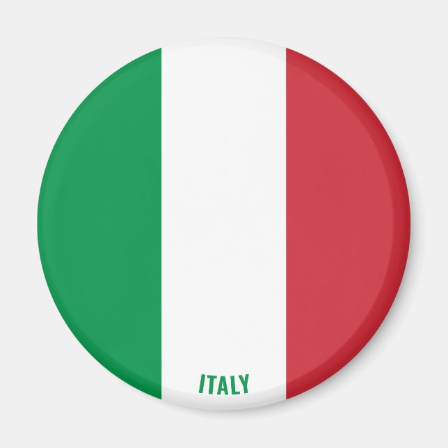 Italy Flag Charming Patriotic Magnet (Front)
