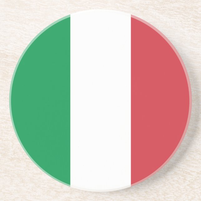 Italy Flag Coaster (Front)