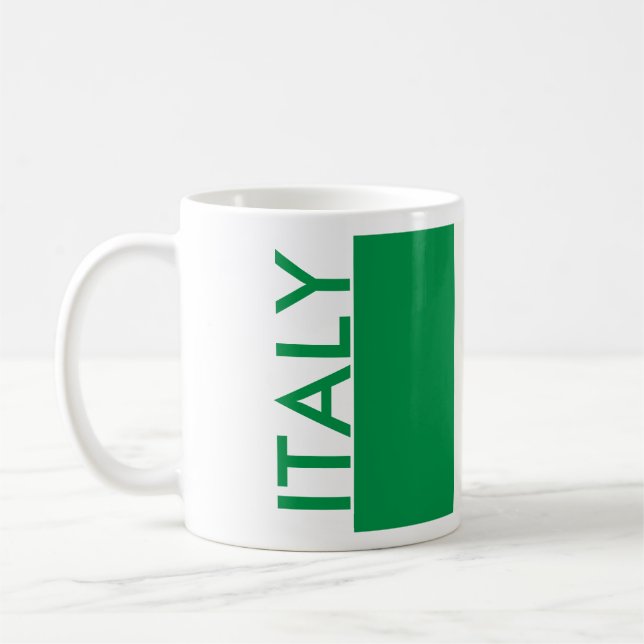 ITALY FLAG COFFEE MUG (Left)
