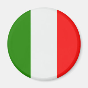 Italy, flag colours red, white, green, magnet