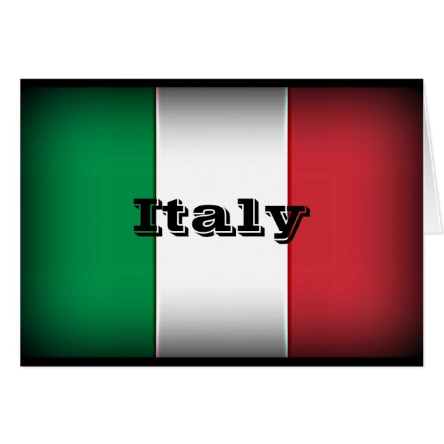 Italy Flag Dark Edge (Front Horizontal)