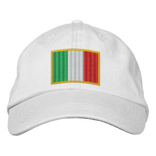Italy Flag Embroidered Hat