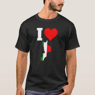 Italy Flag for Calabria I Love Calabria T-Shirt