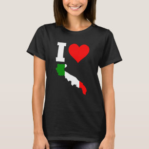 Italy Flag for Puglia I Love Puglia T-Shirt