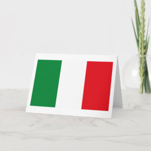 Italy Flag Greeting Card