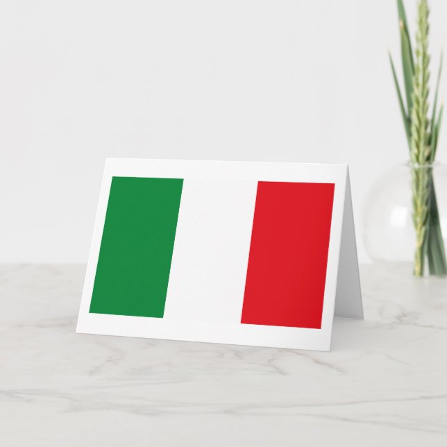 Italy Flag Greeting Card (Front)