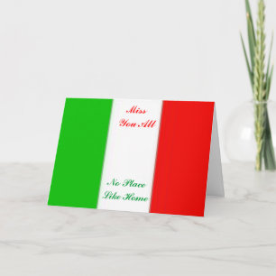 italy flag greeting cards