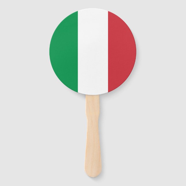 Italy Flag Hand Fan (Front)
