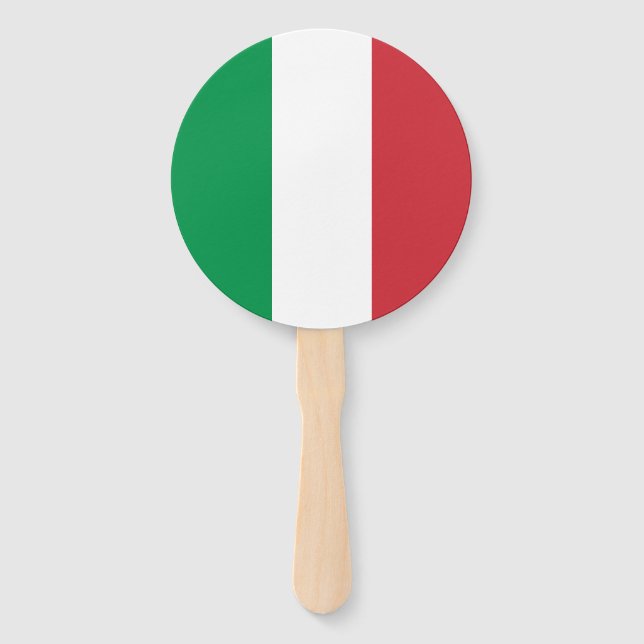 Italy Flag Hand Fan (Front)