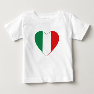 Italy Flag Heart T-Shirt