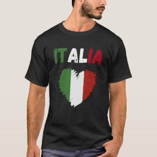 Italy Flag Holiday Italy Heart Italian Flag T-Shirt
