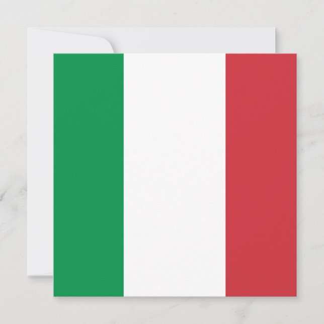 Italy Flag Invitation (Front)