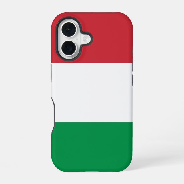 Italy Flag iPhone 16 Case (Back)