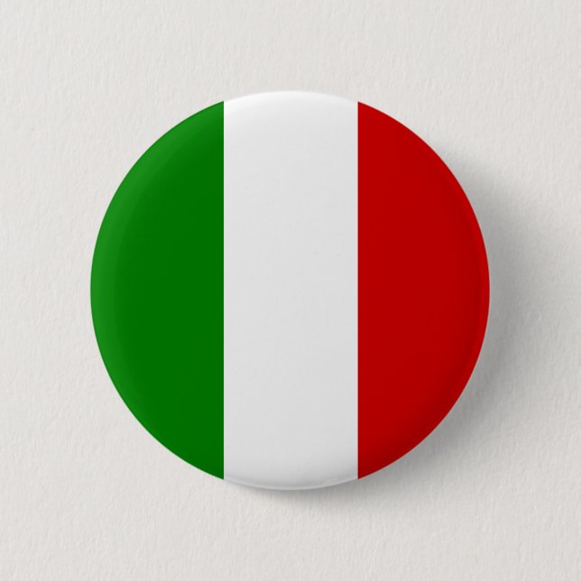 Italy Flag - Italian Button (Front)