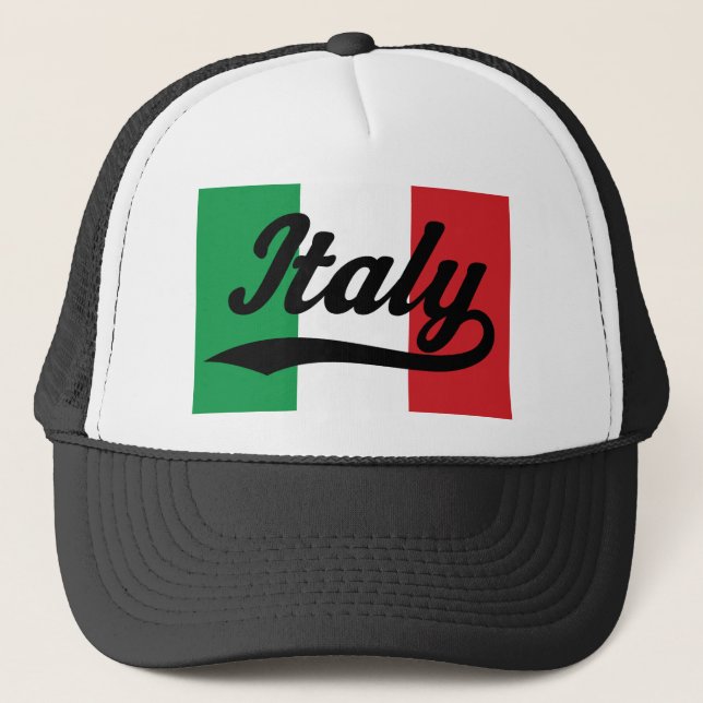 Italy Flag (Italian) GIft Trucker Hat (Front)