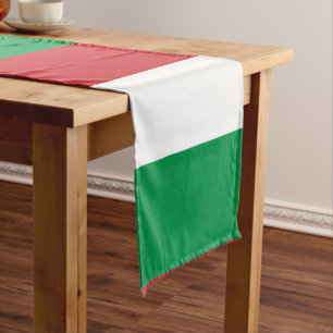 Italy Flag Italian Patriotic Short Table Runner