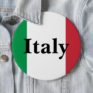 Italy Flag Italian Pride Europe Country 6 Cm Round Badge