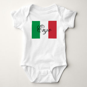 Italy Flag Italian Pride Europe Country Baby Bodysuit