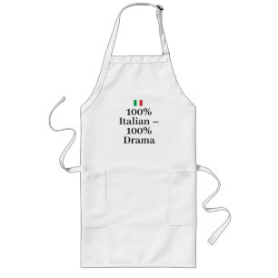 Italy Flag Italian Pride Europe Long Apron