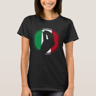 Italy Flag Italian Roots Humor Italian Hand Gestu T-Shirt