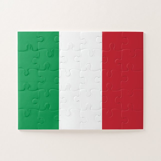 Italy Flag Jigsaw Puzzle (Horizontal)