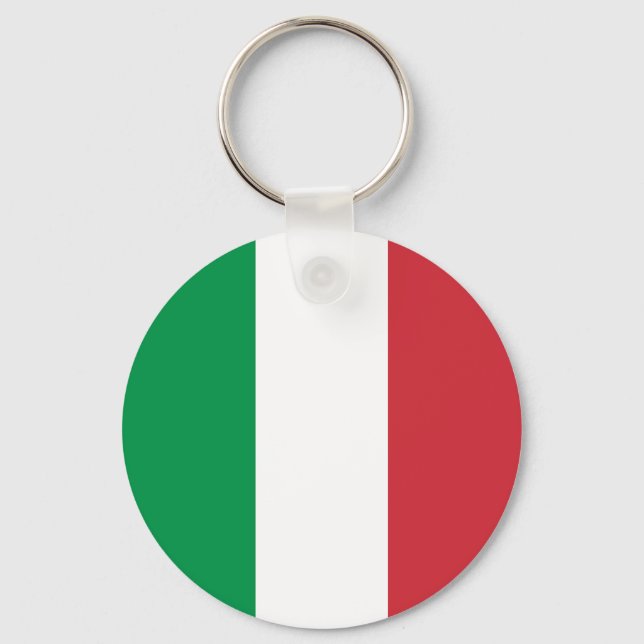 Italy Flag Key Ring (Front)