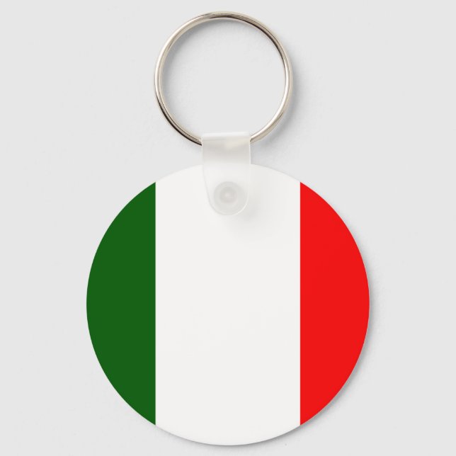 Italy Flag Key Ring (Front)