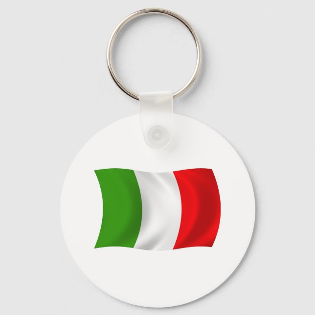 Italy Flag Keychain (Front)