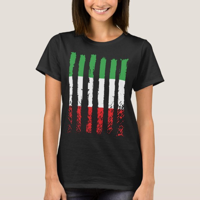 Italy flag love proud Italian people BACKPRINT T-Shirt (Front)
