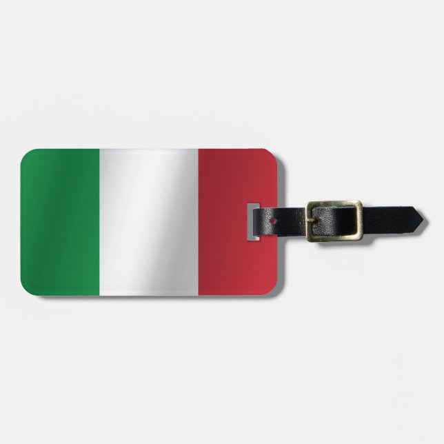Italy flag luggage tag (Front Horizontal)