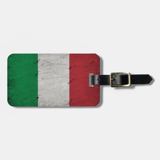 italy flag  luggage tag (Front Horizontal)